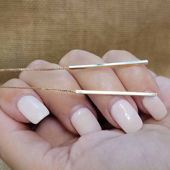 🔥LAST PAIR🔥 PENDULUM STYLE THREADER EARRINGS - Picture 1 of 5